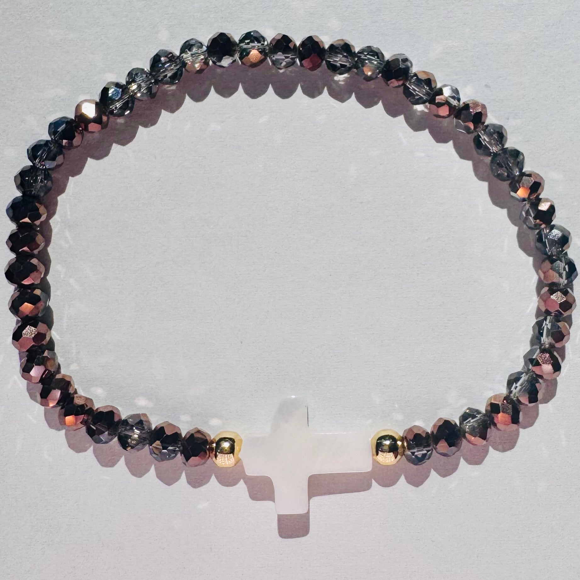 Brown Cross Bracelet