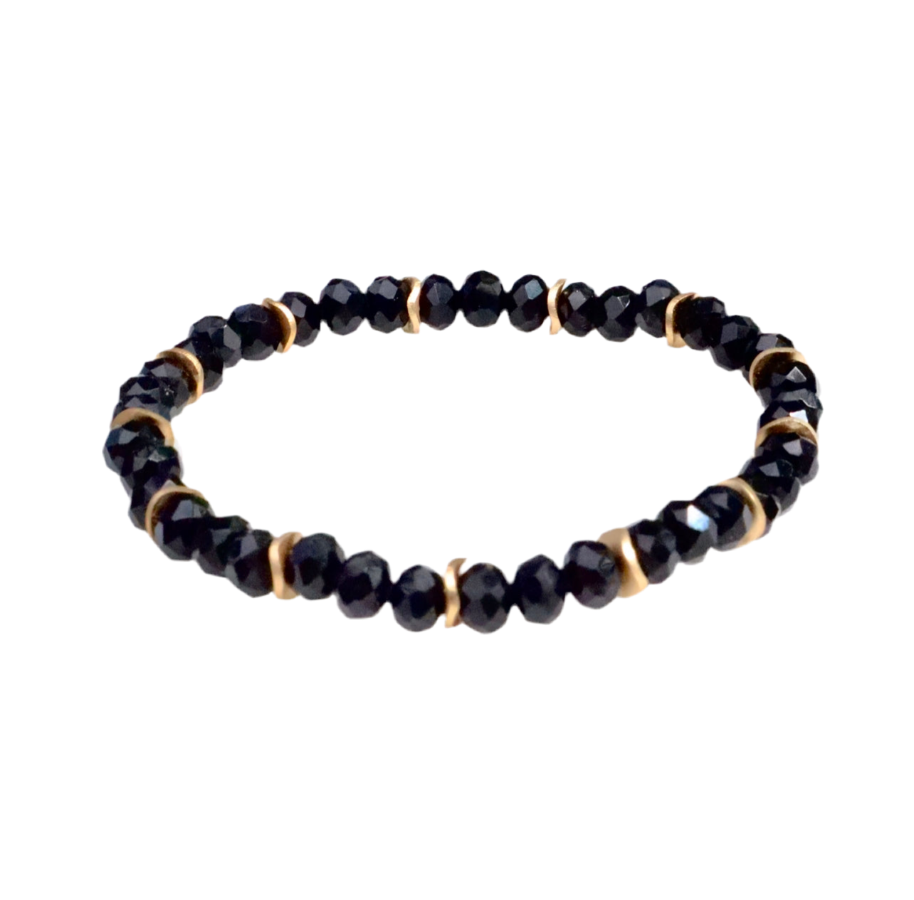 Black & Gold Crystal Bracelet