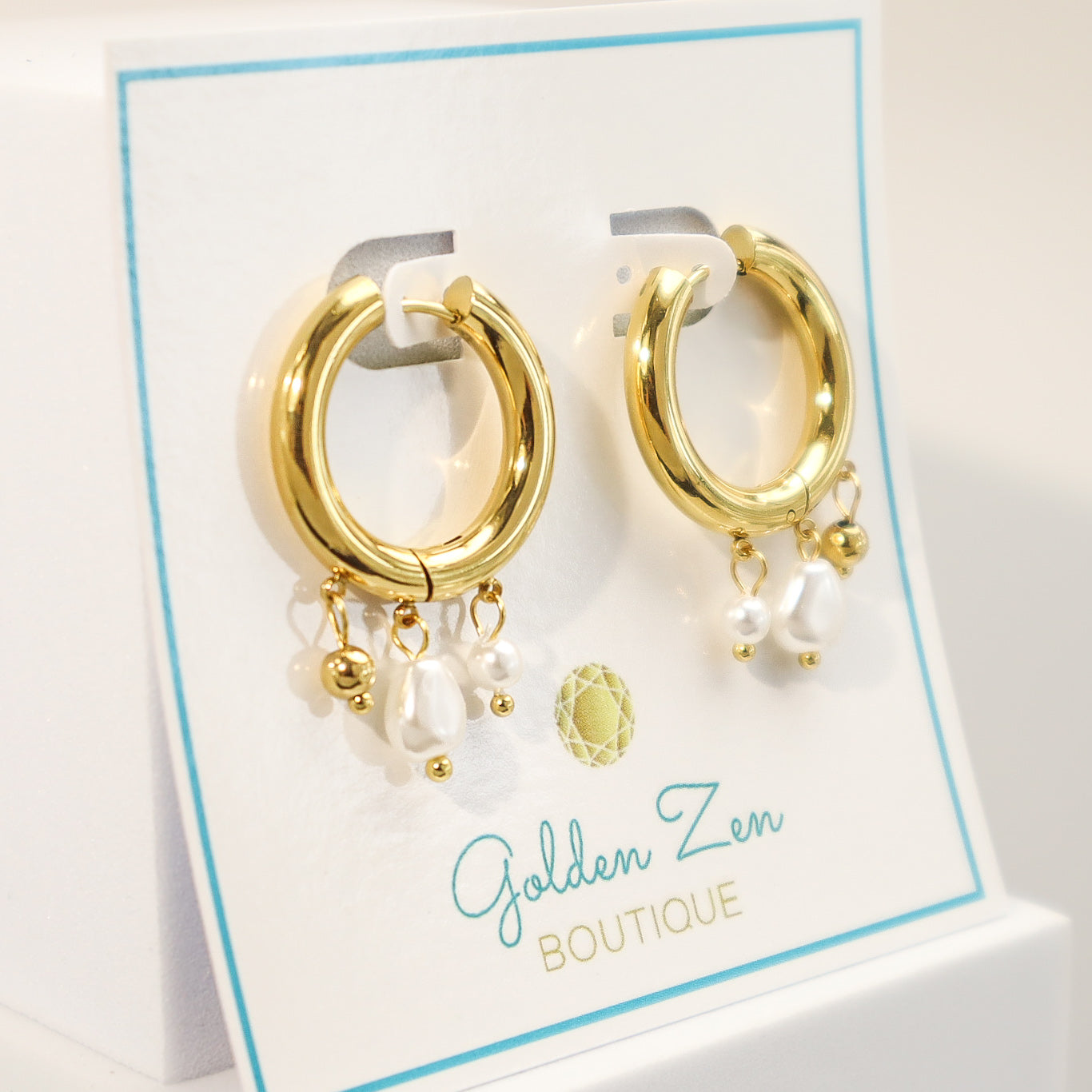 Chunky Gold Hoop Earrings