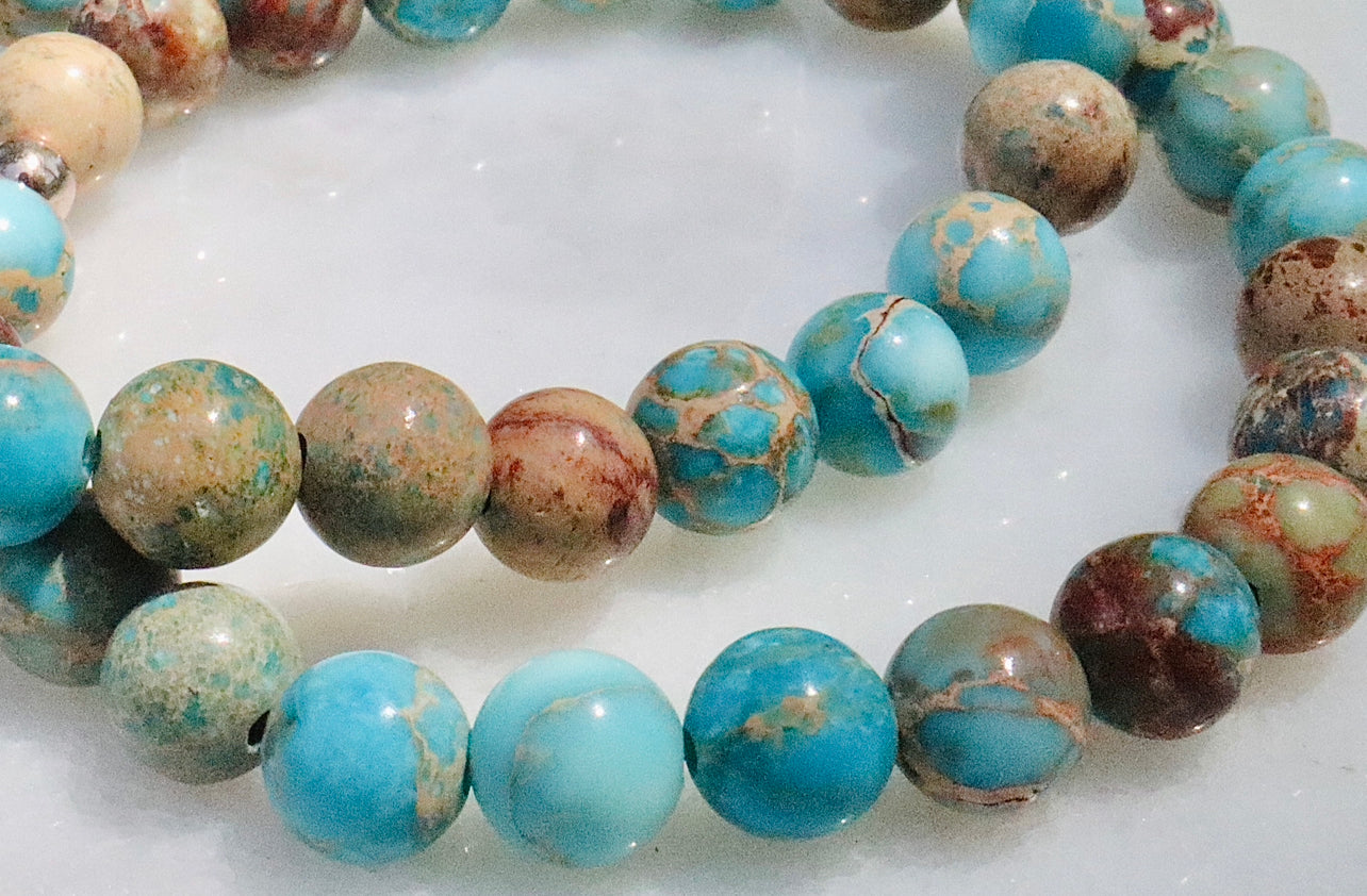 Genuine Blue Ocean Jasper Gemstone Bracelet