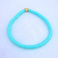 Teal Nation Clay Bracelet