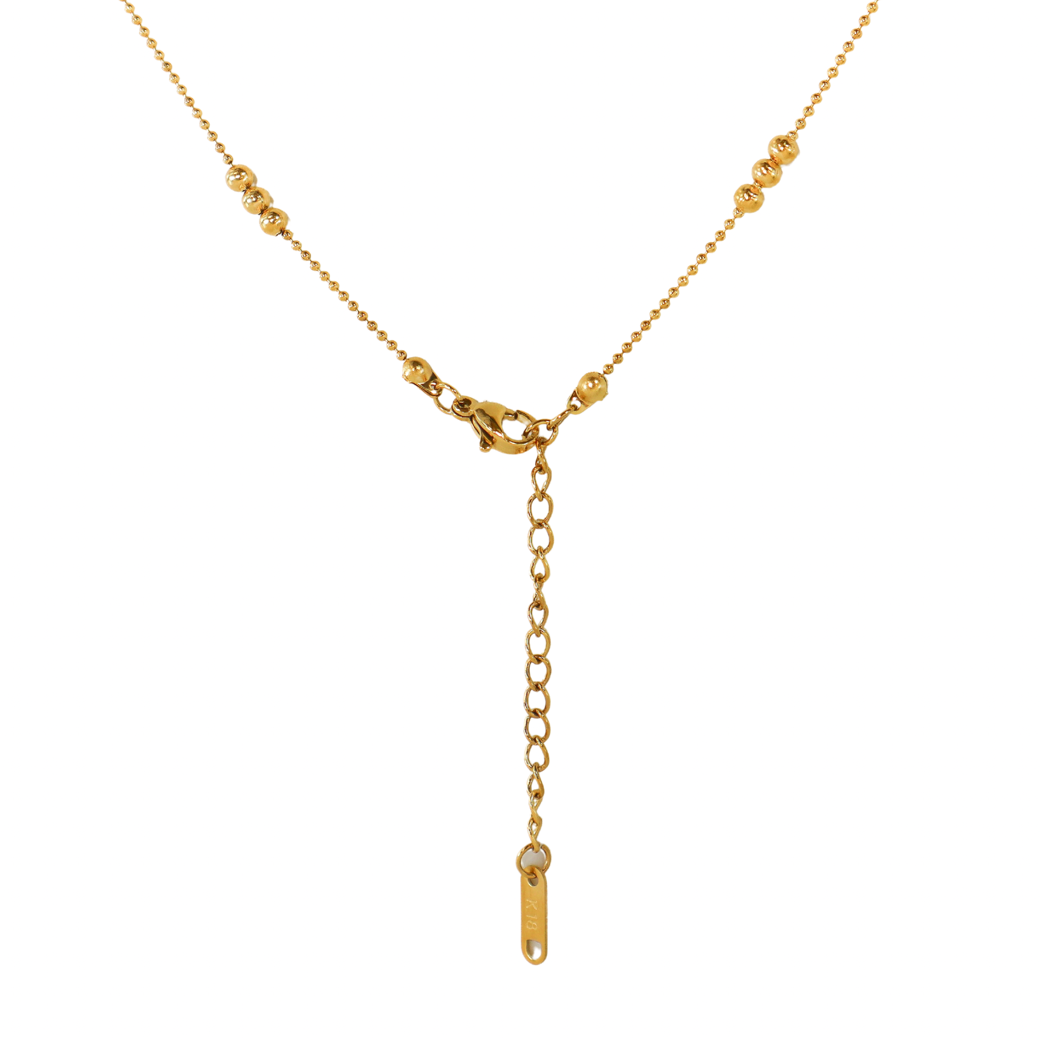 Simplicity Beaded Gold Necklace