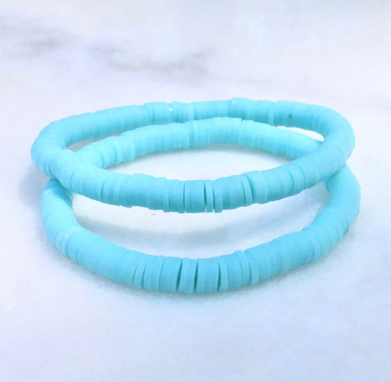 Light Blue Clay Bracelet