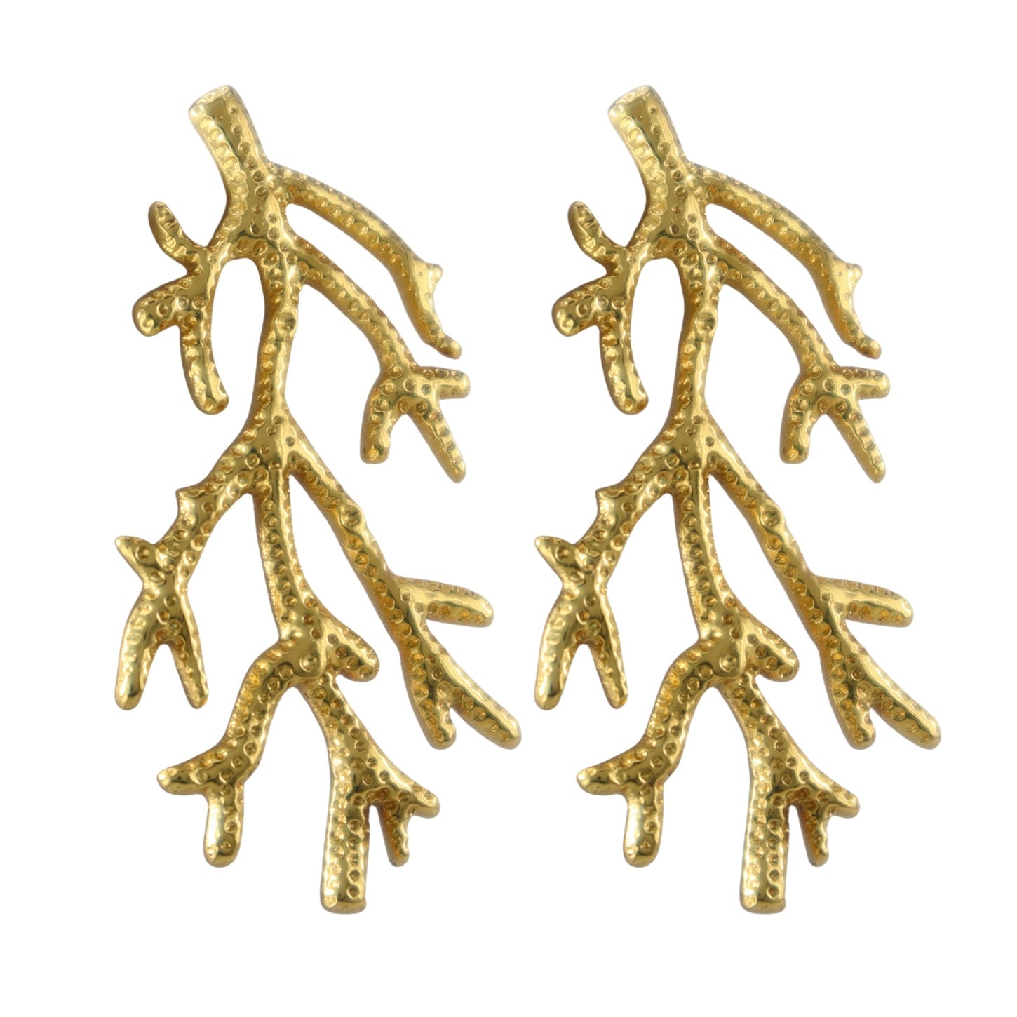 Coral earrings