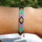 Adjustable Western Style Woven Seed Bead Bracelet / Anklet