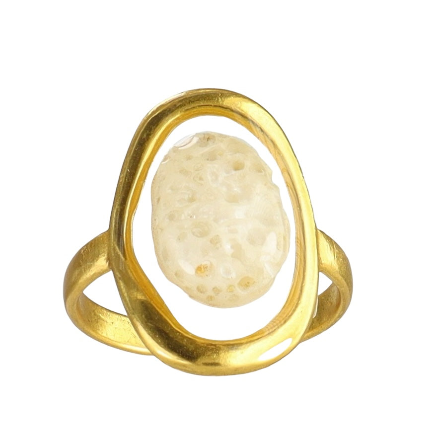Garden City Coral Ring