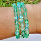 Iridescent Green Mermaid Bead Bracelet