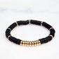 Black & Gold Clay Bracelet