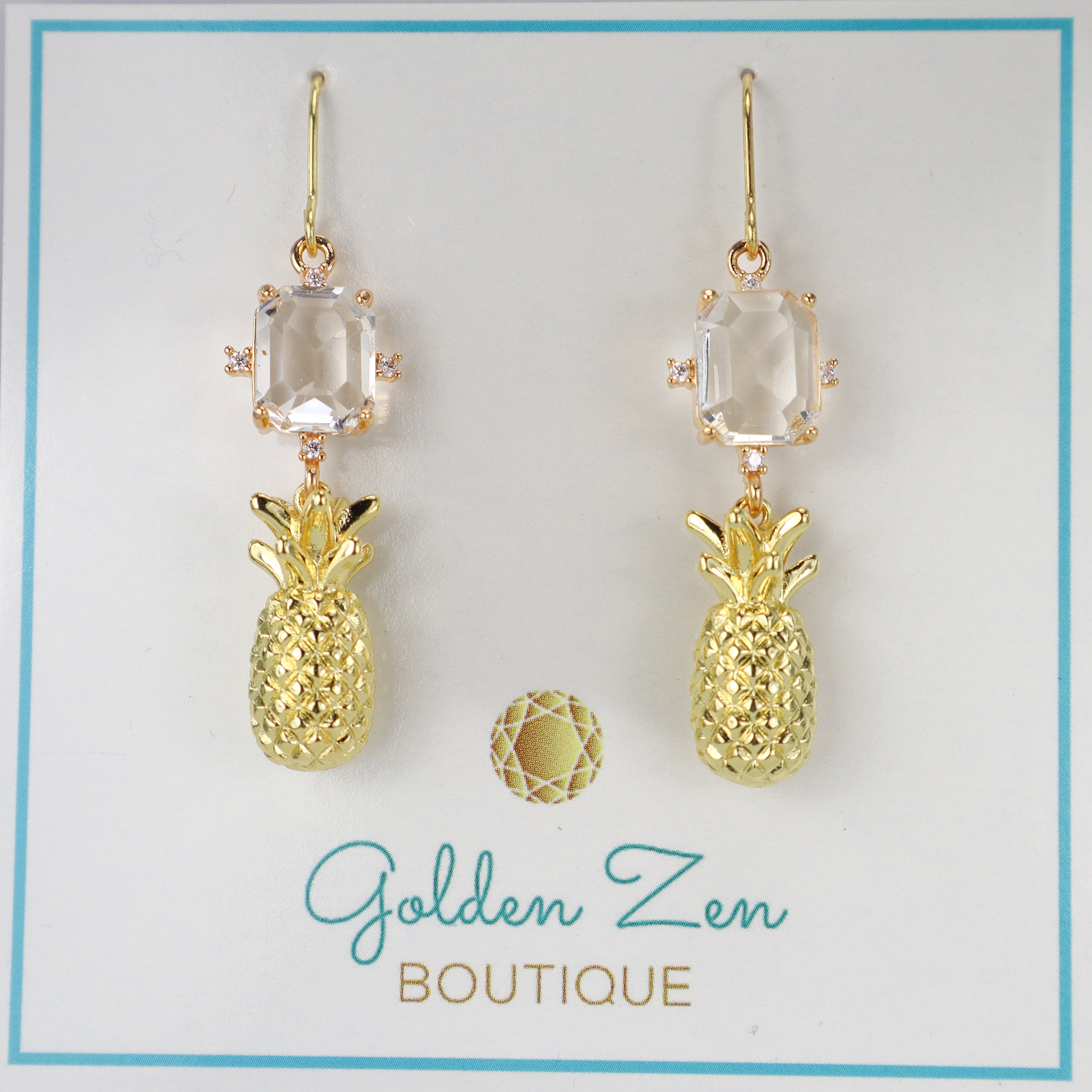 Diamond Charleston Pineapple Earrings