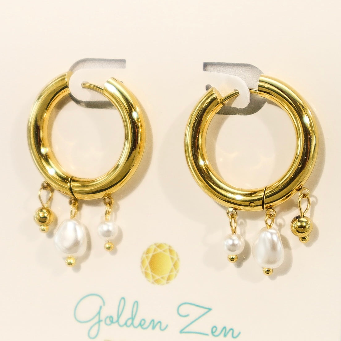 Chunky Gold Hoop Earrings