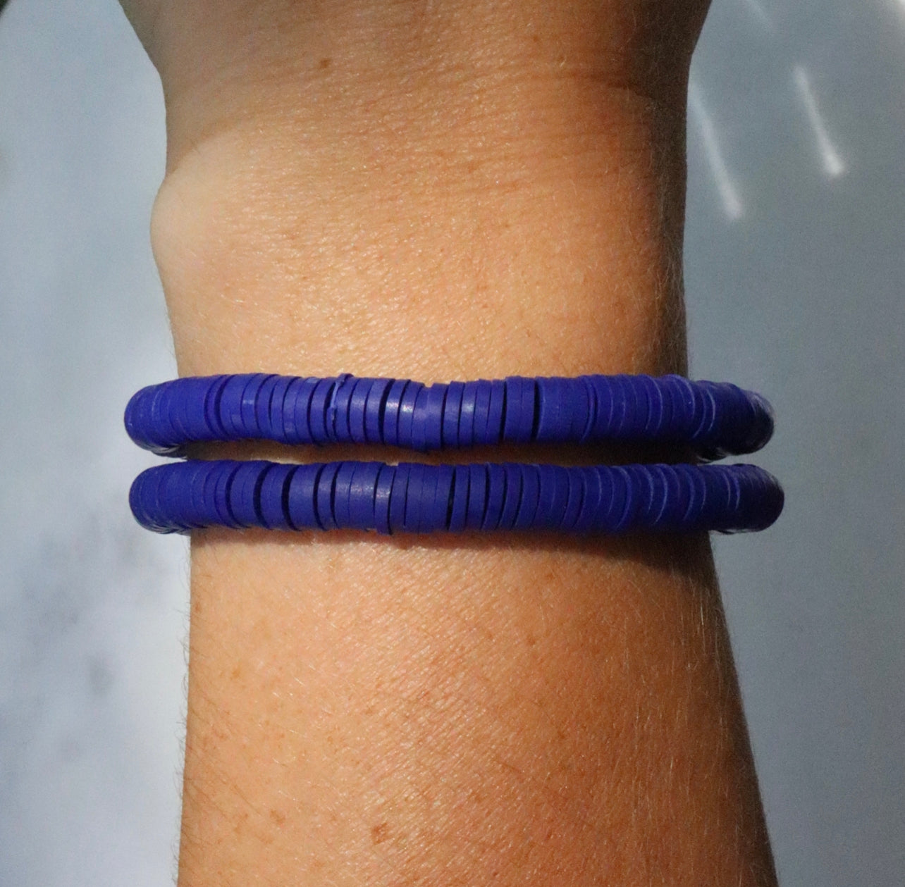 Navy Blue Clay Bracelet