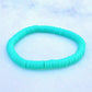 Teal Nation Clay Bracelet