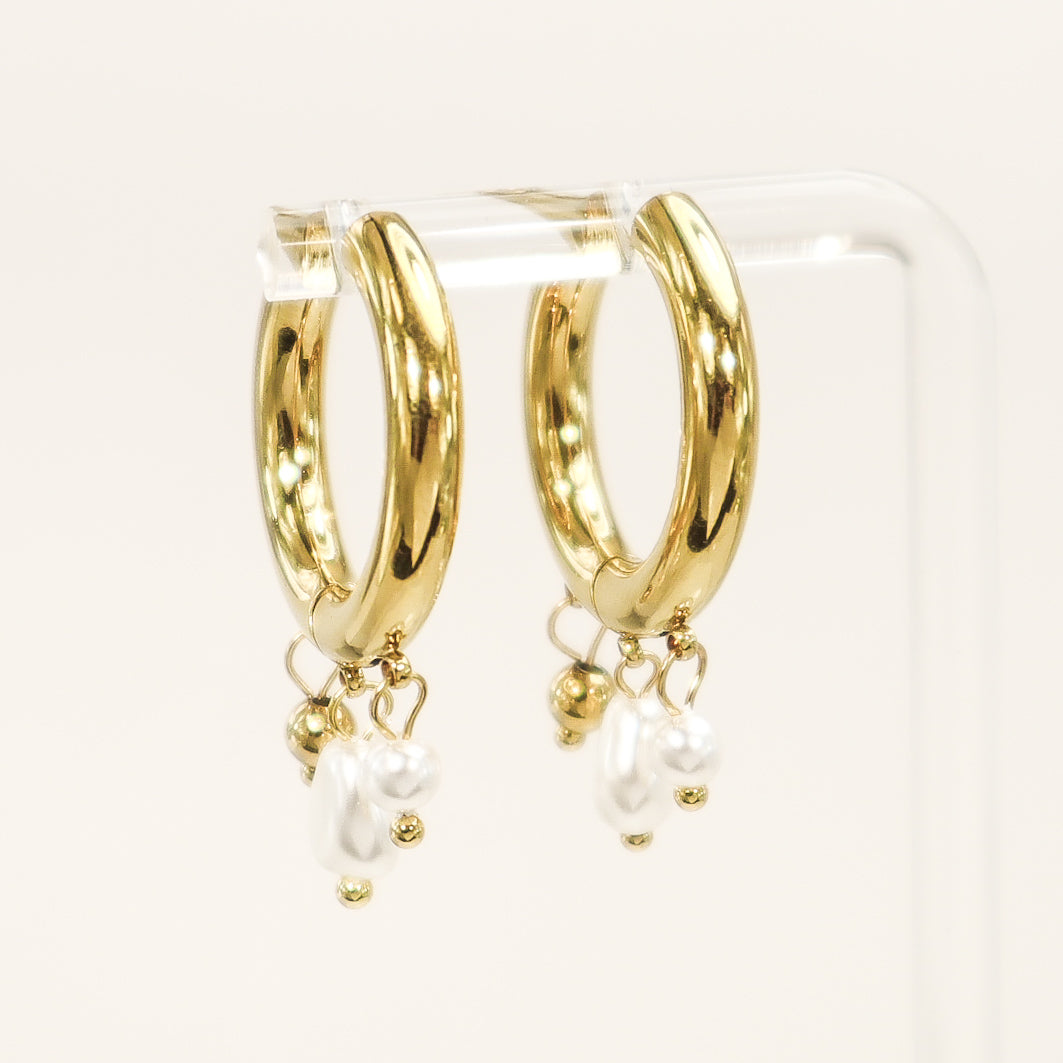 Chunky Gold Hoop Earrings