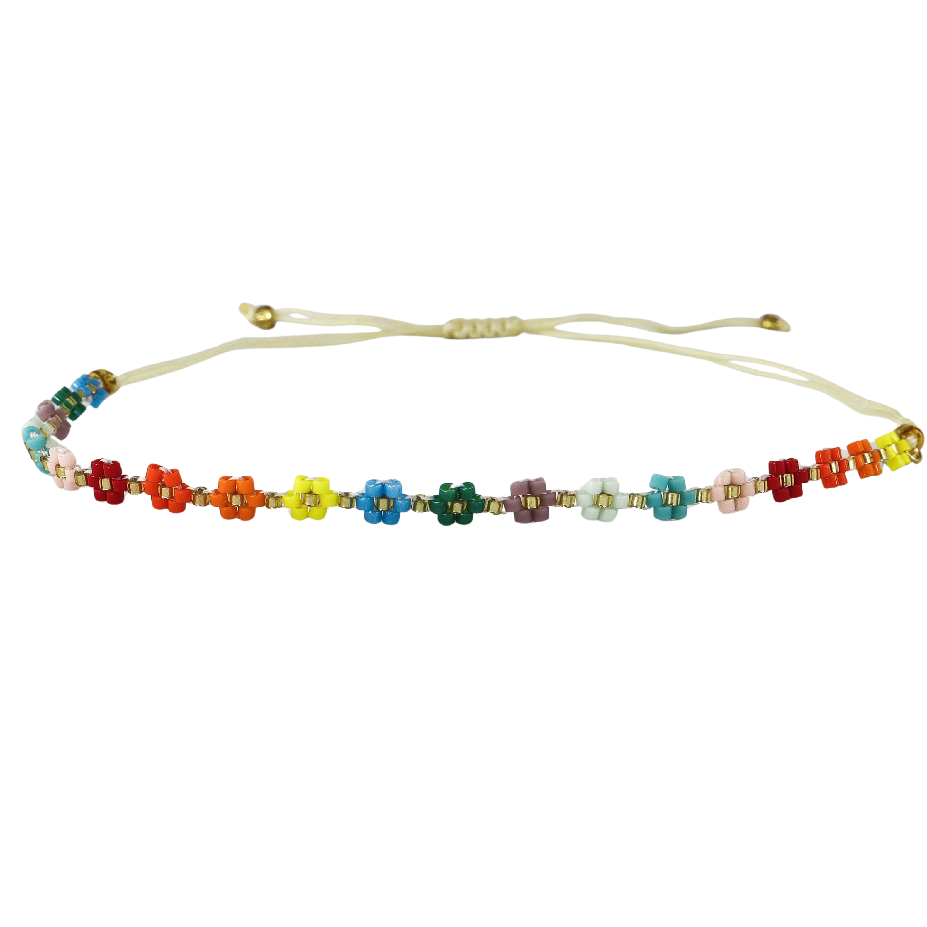 Rainbow Daisy Anklet
