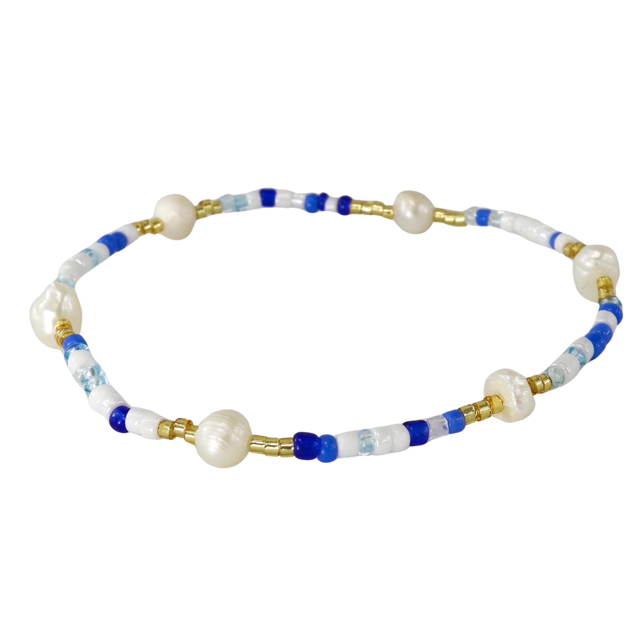 Ocean Breeze Pearl & Beaded Bracelet