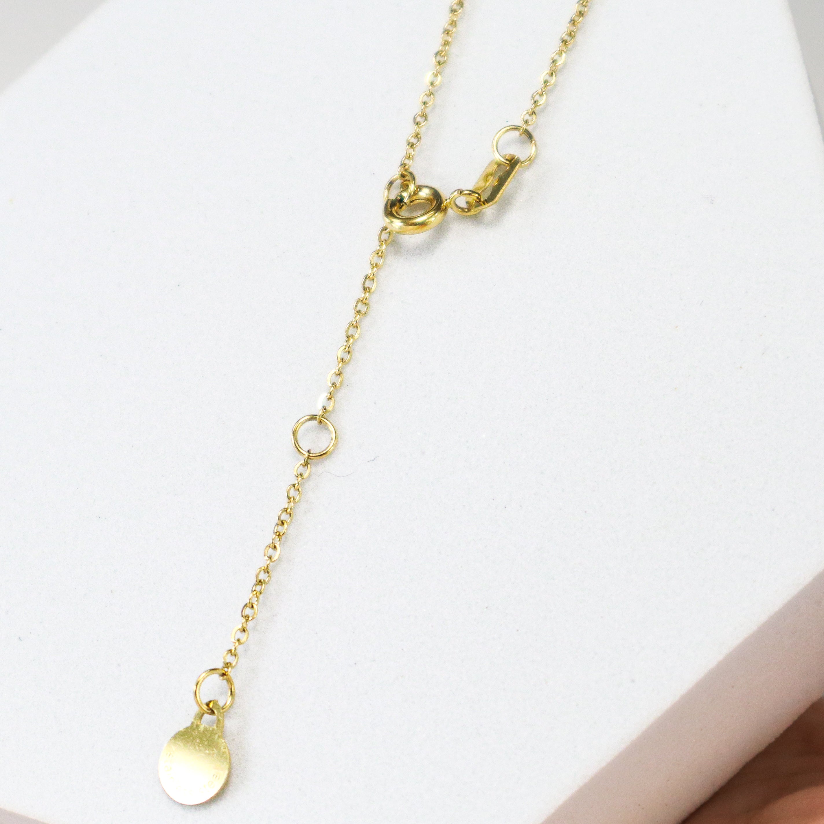 Dainty Gold Triangle Necklace