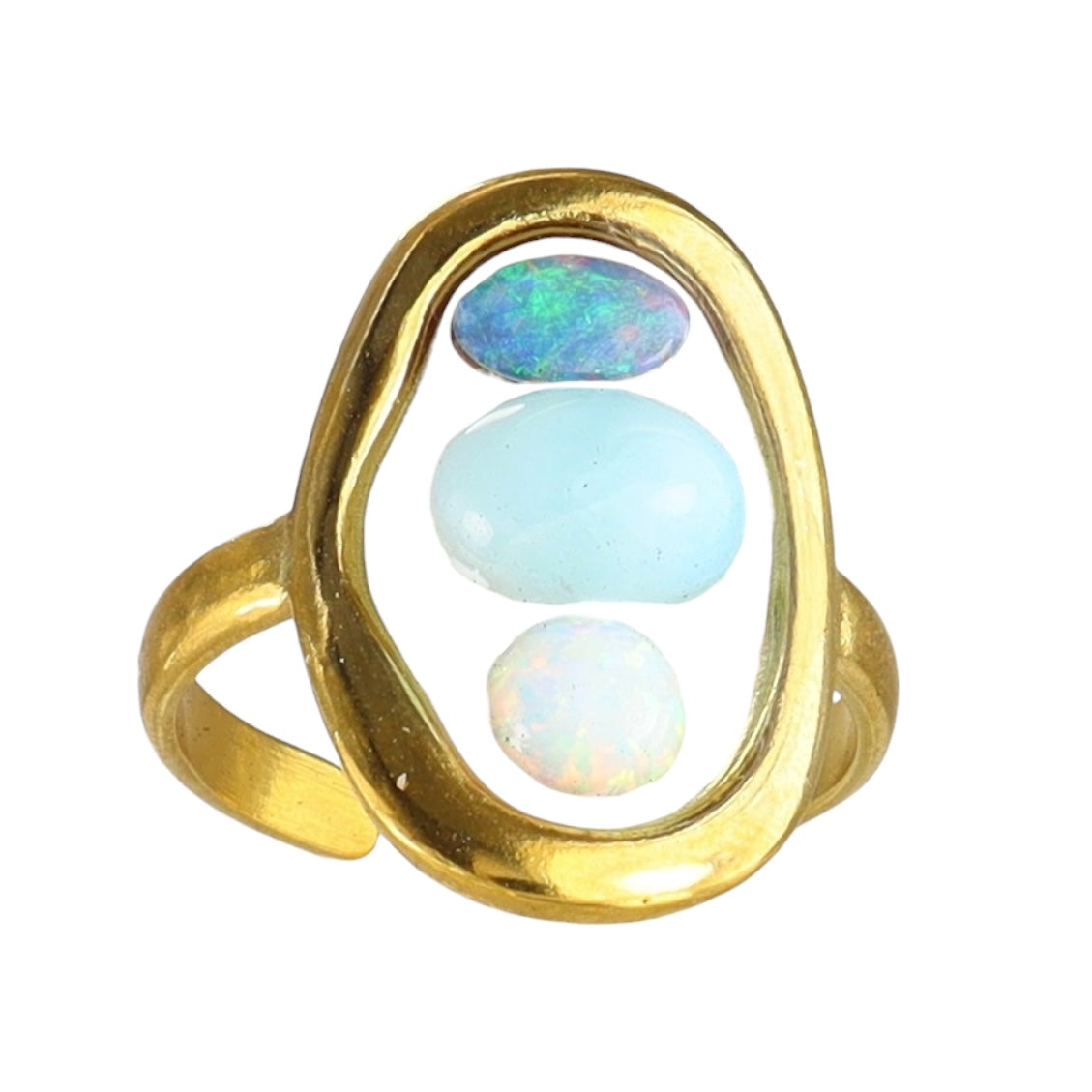 Dominican Glow Larimar Ring