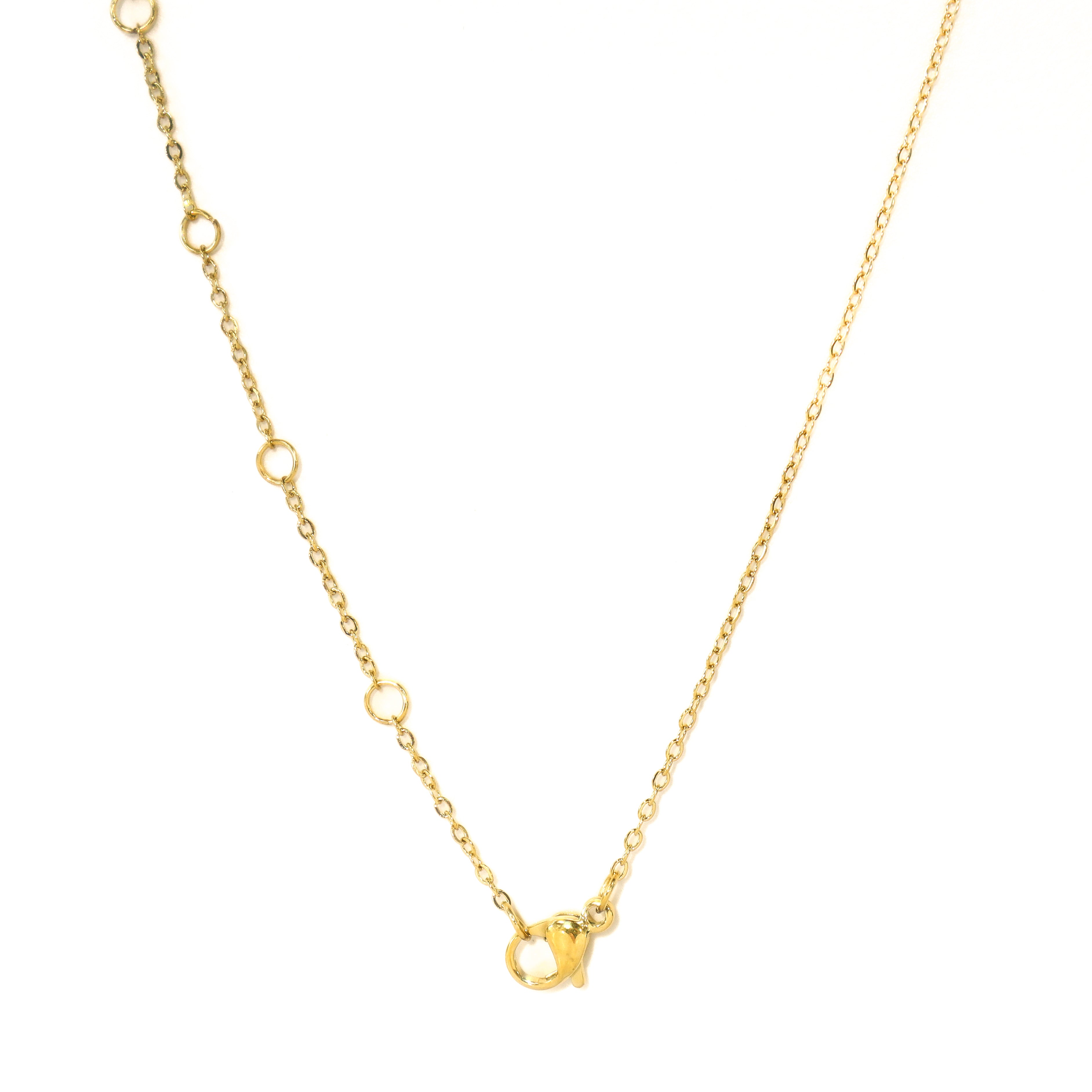 Dainty Golden Dog Tag Necklace