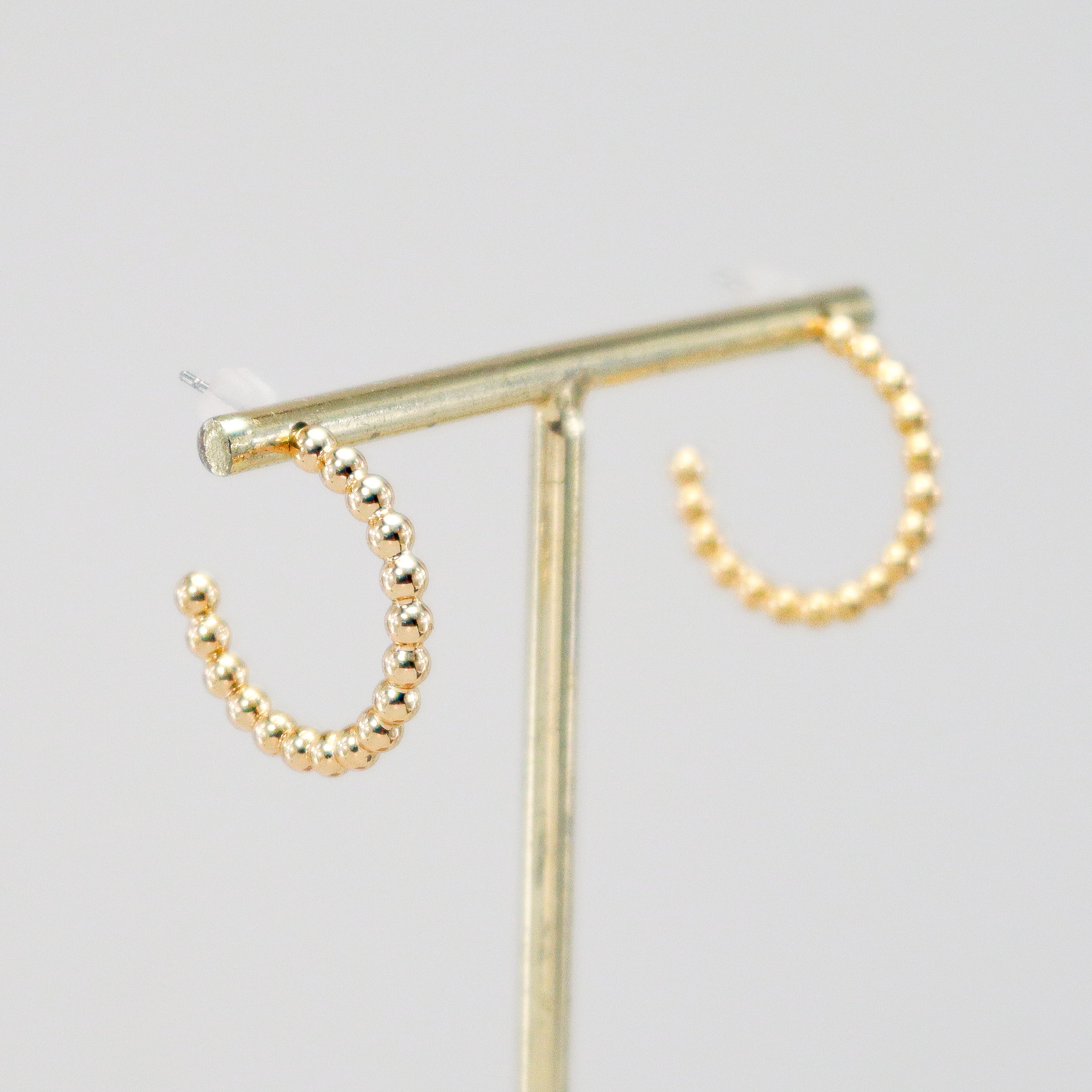 Hand Curated Simple Gold Hoop Earrings