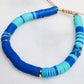 Navy Blue & Teal Adjustable Bracelet
