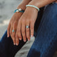 Vintage Style Larimar & Sterling Silver Ring