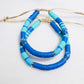 Navy Blue & Teal Adjustable Bracelet