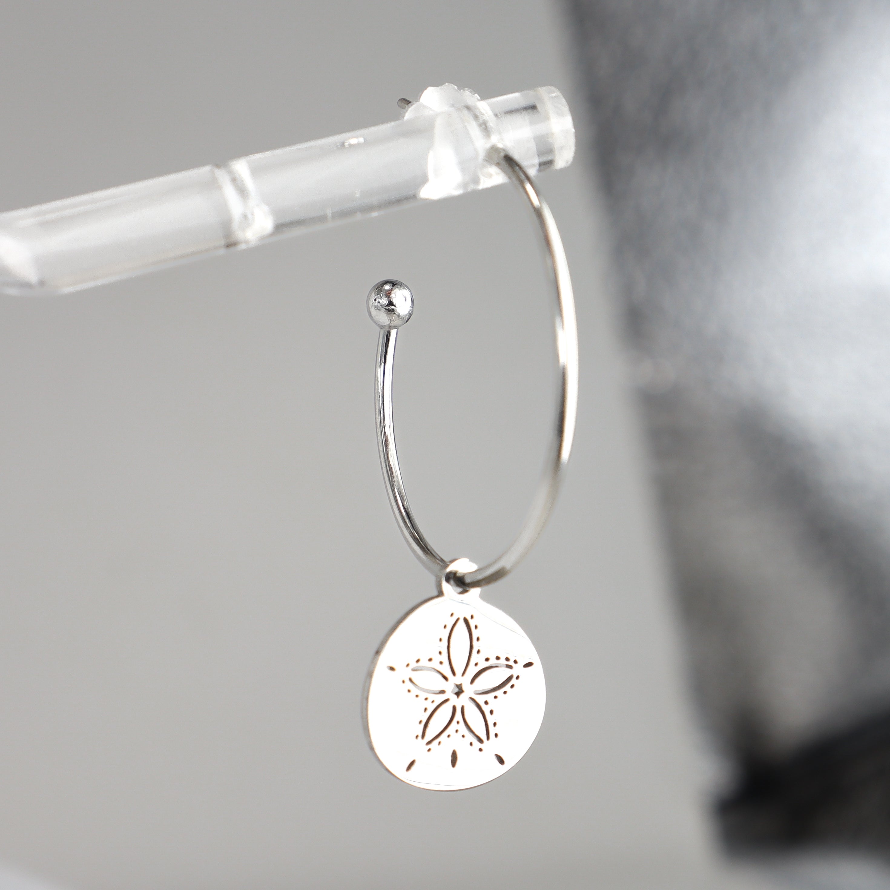 Sand Dollar Hoop Earrings