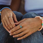 Sterling Silver Rainbow Sapphire Chakra Ring