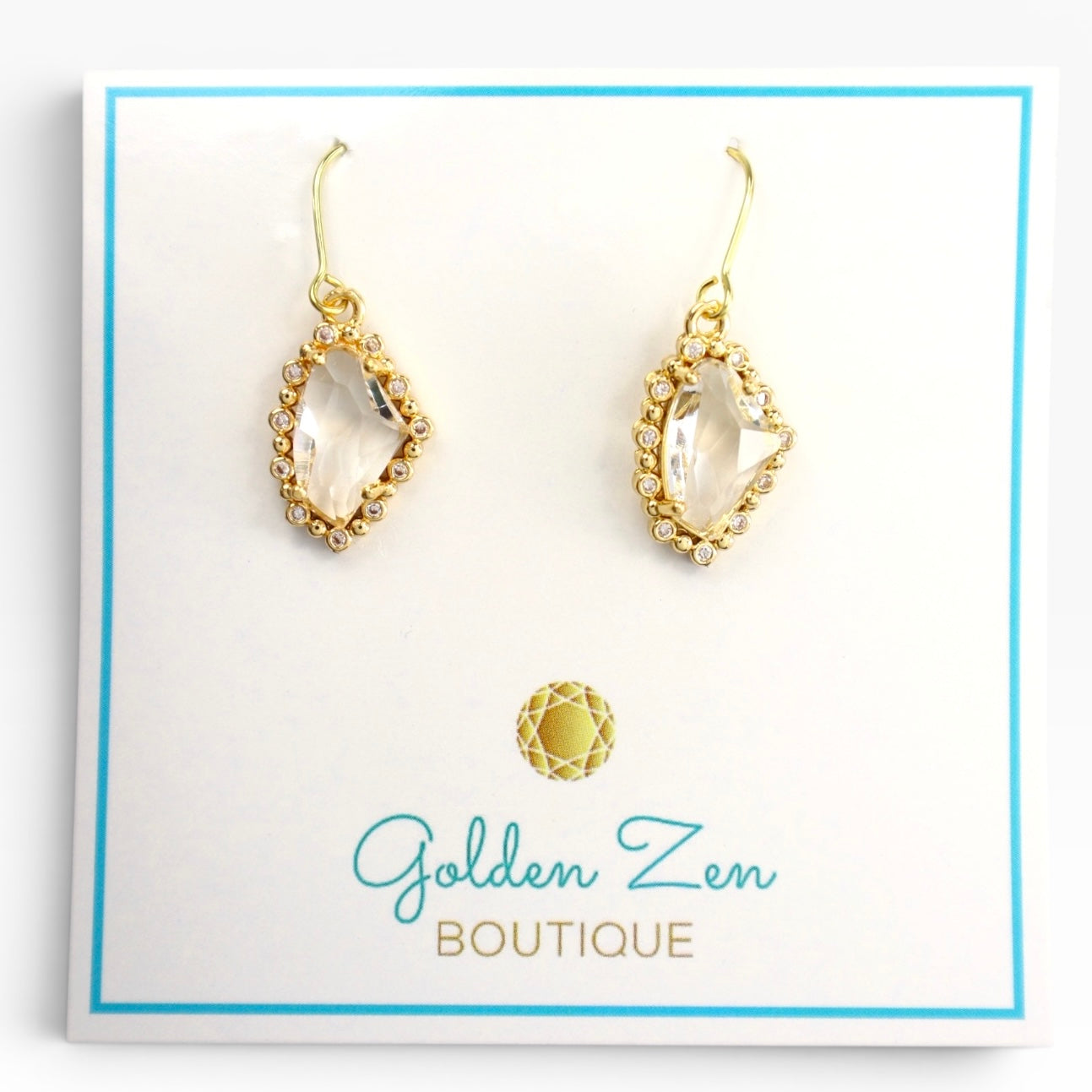 Icy Crystal Dangle Earrings