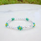 Pearl & Turquoise Daisy Bracelet