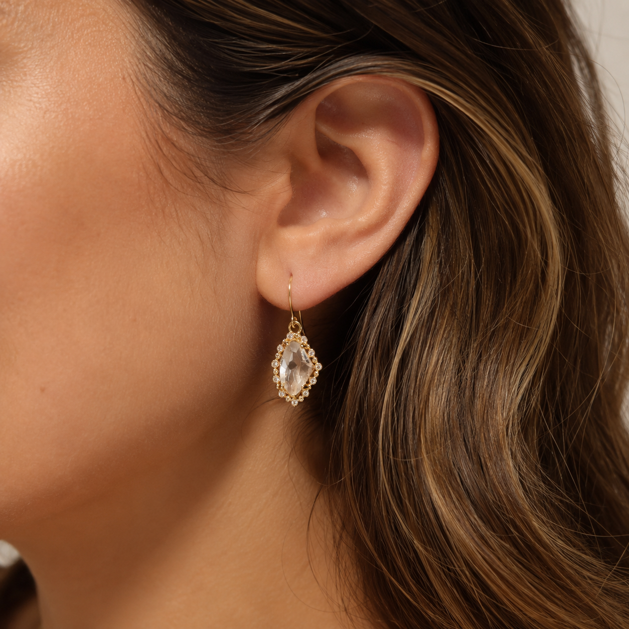 Icy Crystal Dangle Earrings