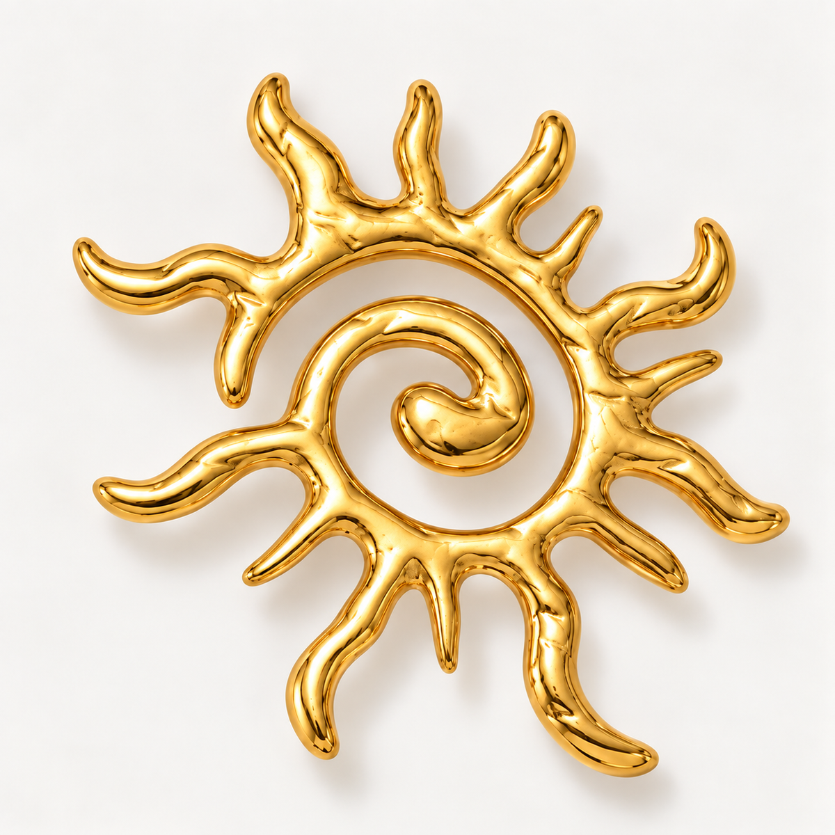 Stainless Steel Gold Slide Pendant