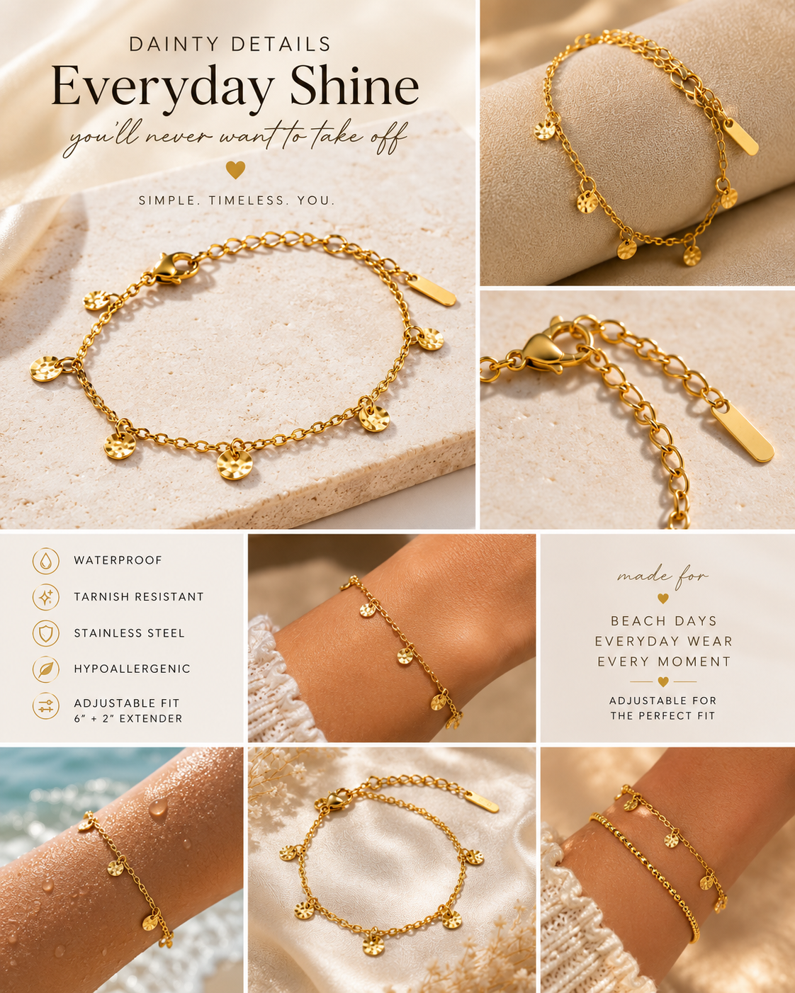 Golden Coastal Luxe Bracelet