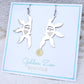 Silver Stainless Steel Sun Earrings