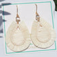 Fiji Sands Raffia Wrapped Earrings