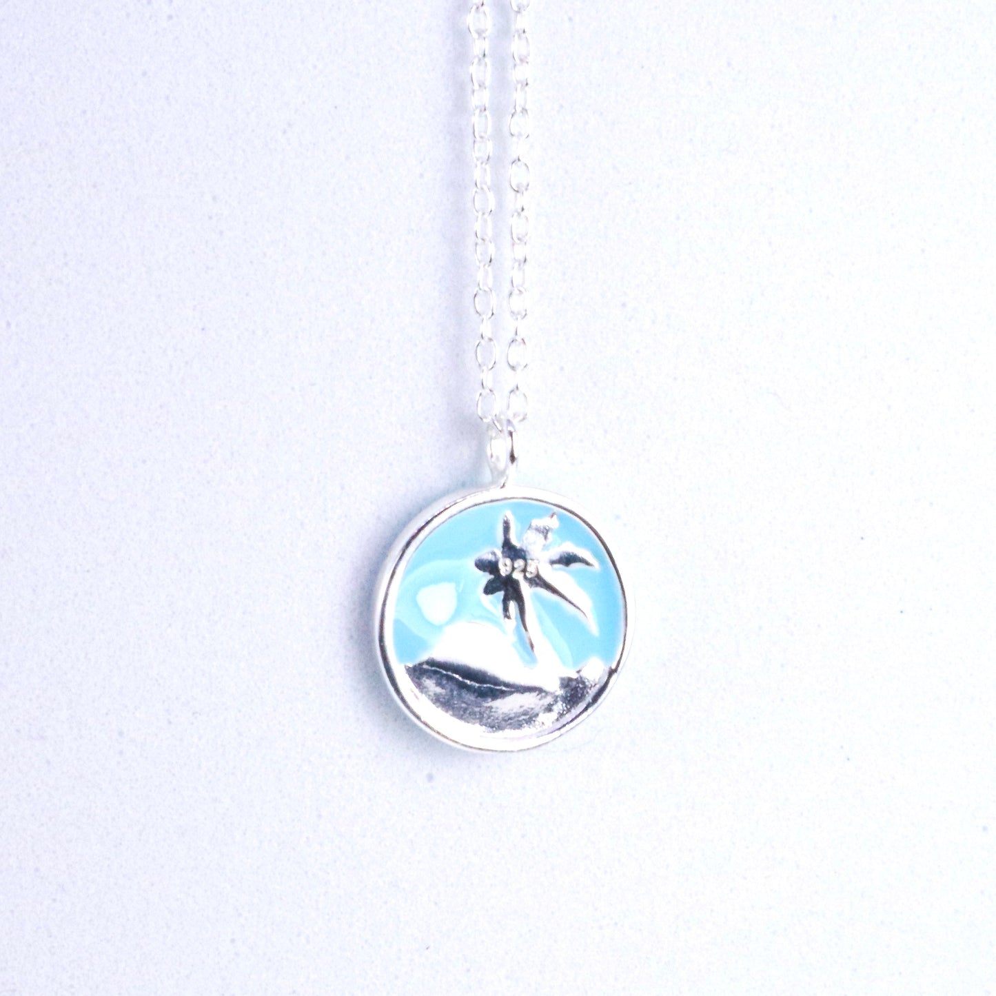 Sterling Silver Tropical Island Necklace
