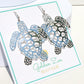 Silver Sea Turtle Earrings