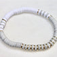 Light Grey & White Clay Bracelet