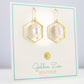 Geometric Fresh Water Pearl Earrings