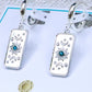 Silver Stainless Steel Moon & Sun Earrings