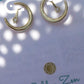 Crescent Moon & Star Stud Earrings