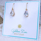 Gold & Clear Crystal Earrings