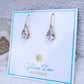 Gold & Clear Crystal Earrings