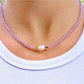 Amethyst Purple Crystal Necklace