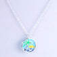 Sterling Silver Tropical Island Necklace