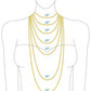 Gold Delicate Pearl Short Stainless Steel Necklace