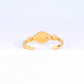 Blue Opal & 14k Gold over Sterling Silver Toe Ring