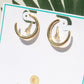 Crescent Moon & Star Stud Earrings
