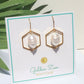 Geometric Fresh Water Pearl Earrings