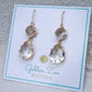 Gold & Glass Crystal Dangle Earrings